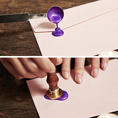 5 Pcs Wax Seal Sticks Kit for Postage Letter Melting Sticks for DIY Manuscript Craft Envelope Vintage Wax Seal Stamp(White)